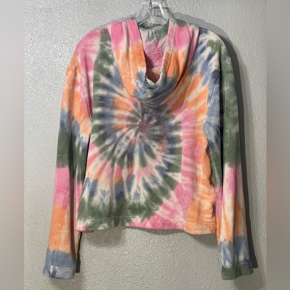 Raquel Allegra- cotton tie dye marble hoodie - Size 2 (L) - Picture 1 of 3